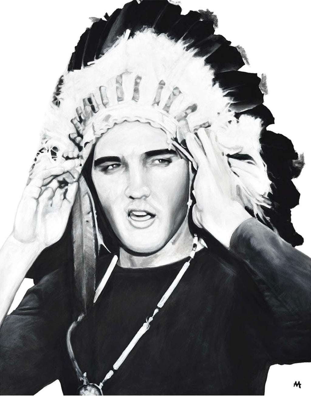 Elvis in Headdress
