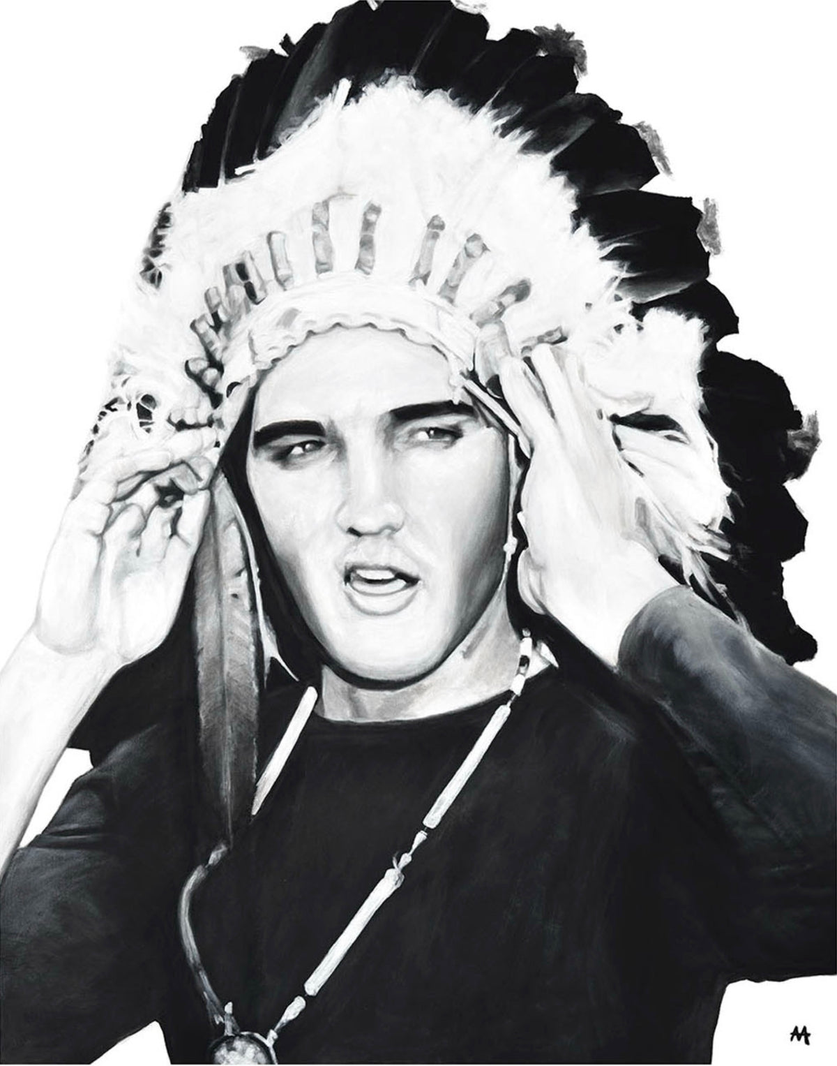 Elvis in Headdress